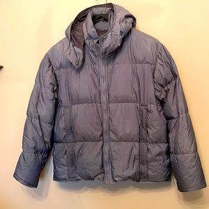 Banana Republic down jacket with hood.